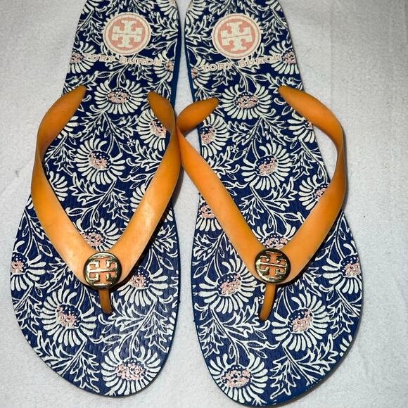Tory Burch floral pvc thong sandal size 9 - Picture 1 of 4